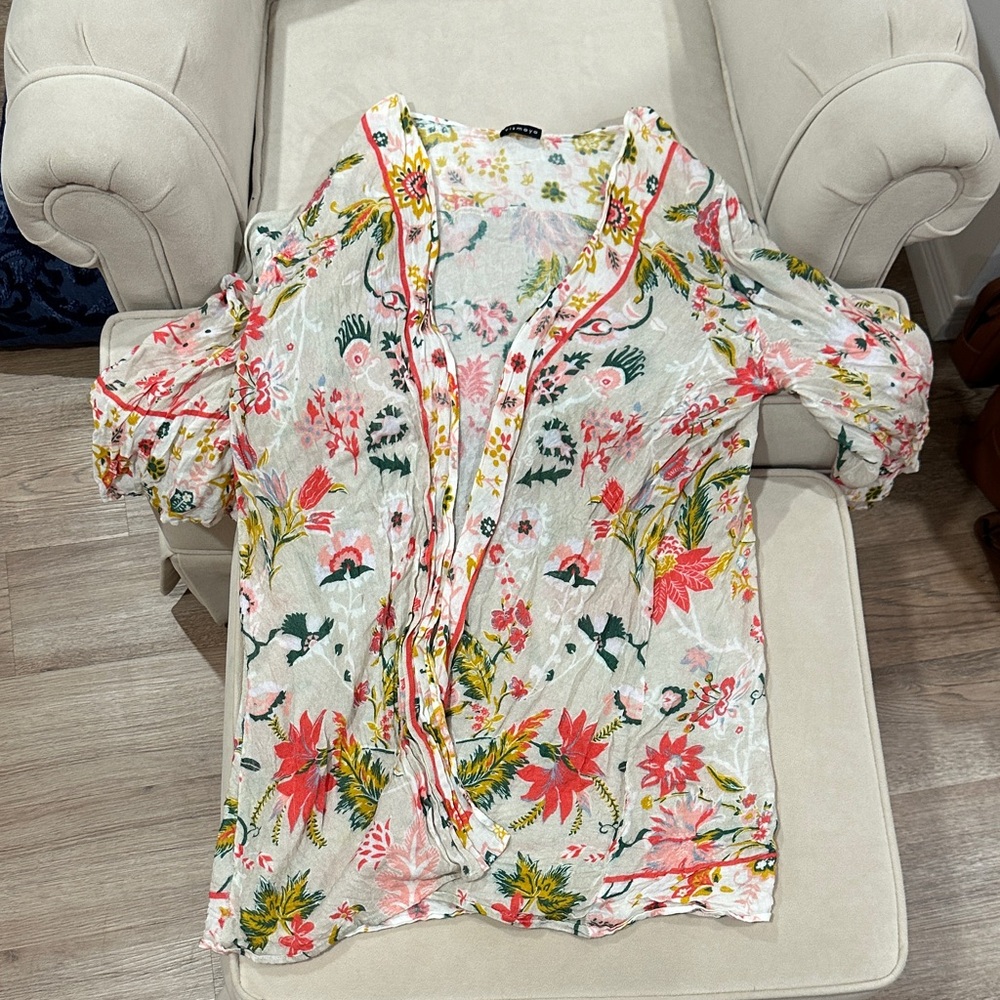 Vibrant Floral Kimono